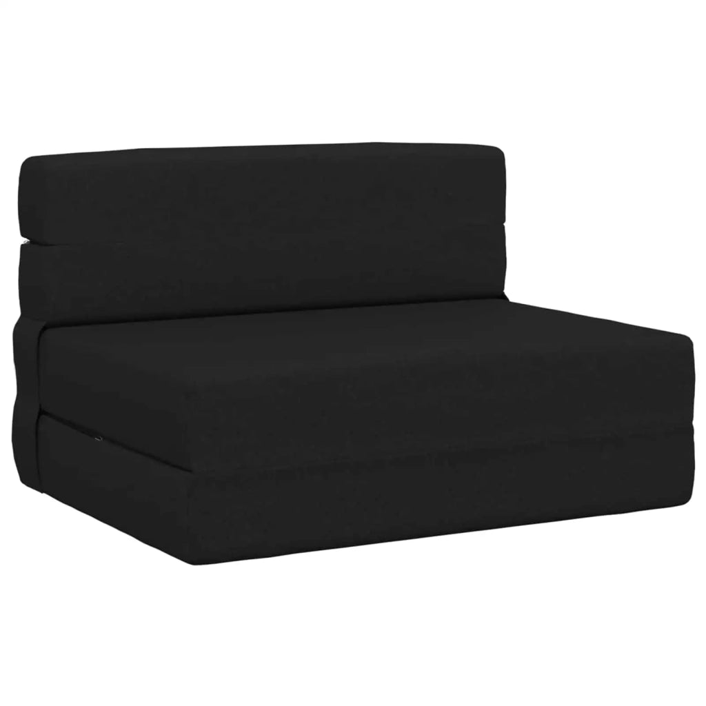 Divano Letto Pieghevole Nero 100 x 80 x 60 cm Tessuto 900104