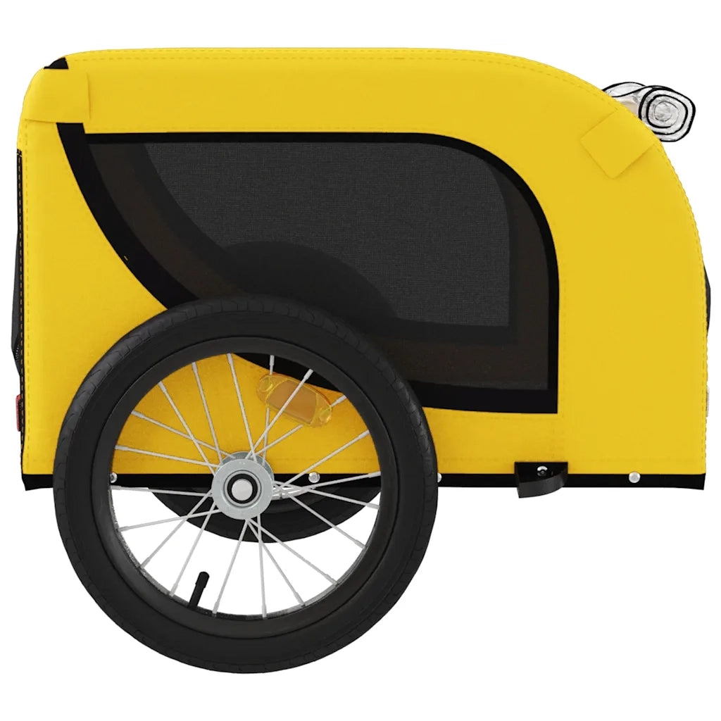 Rimorchio da Bici per Animali Giallo e Nero Oxford e Ferro CFW6484524