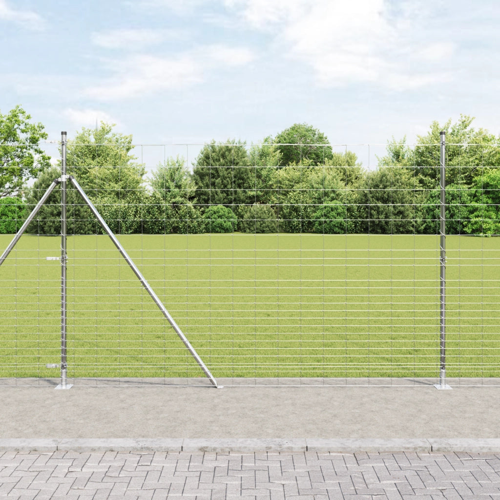 Recinto per Campo  1.6x25 m Acciaio Zincato