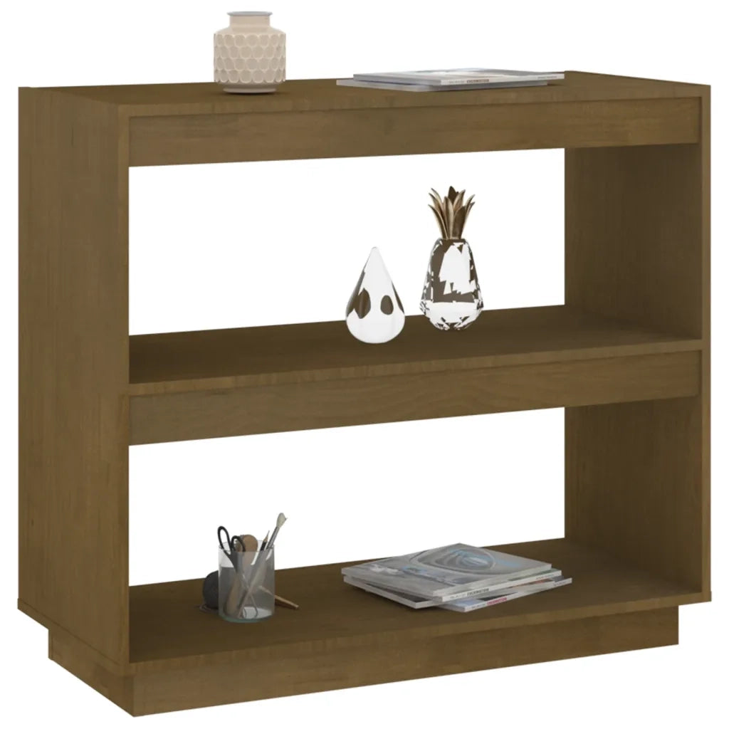 Libreria Marrone ambra 80x35x71 cm in Legno Massello di Pino 810882