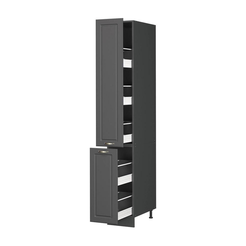 Vicco Mobiletto base per cucina Landhaus antrazit-oro 30 cm