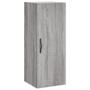 Armadietto a Muro | Mobile a Parete Grigio Sonoma 34,5x34x90 cm Legno Multistrato