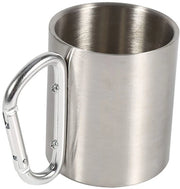 Moka Portatile 220 ml - Acciaio Inossidabile - Chiodo da Cintura - Tazza da Campeggio - Escursione - Leggero 85g - Bicchiere