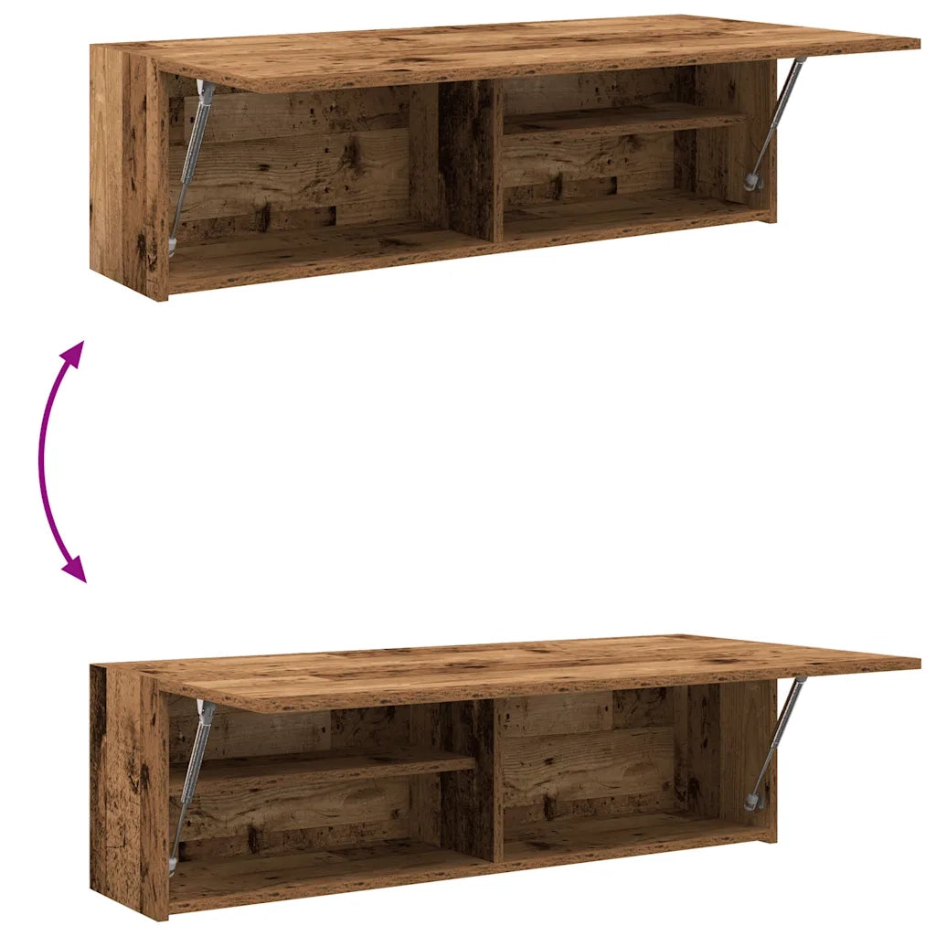 Mobile da Bagno Legno Antico 100x25x30 cm in Truciolato