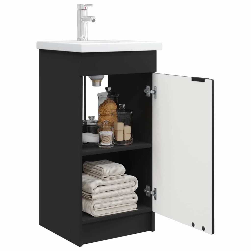 Mobile da bagno con lavabo Nero 42 x 40 x 84,5 cm 890085
