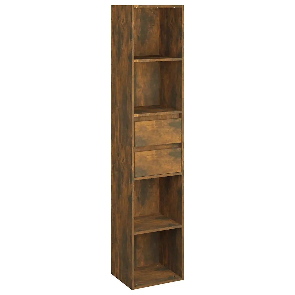 Libreria Rovere Fumo 36x30x171 cm in Legno Multistrato 815534