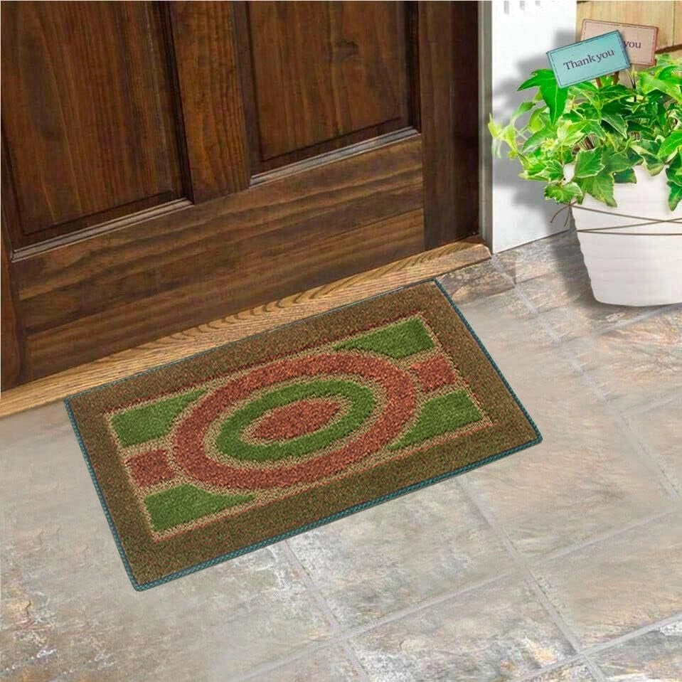 Zerbino Ingresso 80x120 cm Asciugapassi Assorbente Antiscivolo Morbido Made In Italy Verde