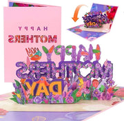 Carta di compleanno 3D - Enveloppe - Donna Madre Insegnante - Regalo romantico - Stile A1