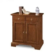 Credenza Rossella madia buffet in legno massiccio arte povera 2 ante chic noce scuro