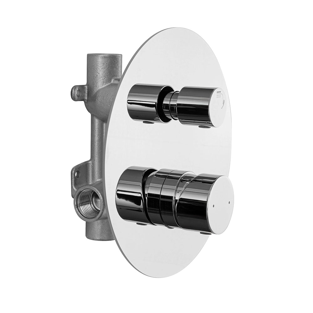 Set doccia incasso cromato con soffione 30 e kit doccia completo Gemini