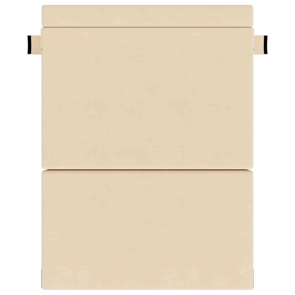 Divano Letto Pieghevole Crema 152 x 86,5 x 60 cm Tessuto 900133