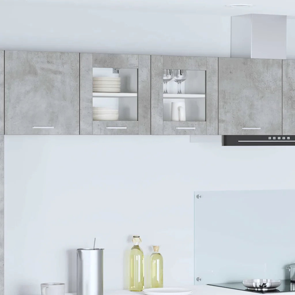 Armadio pensile Riga 2 pcs Grigio cemento 40 x 31 x 40 cm 884201