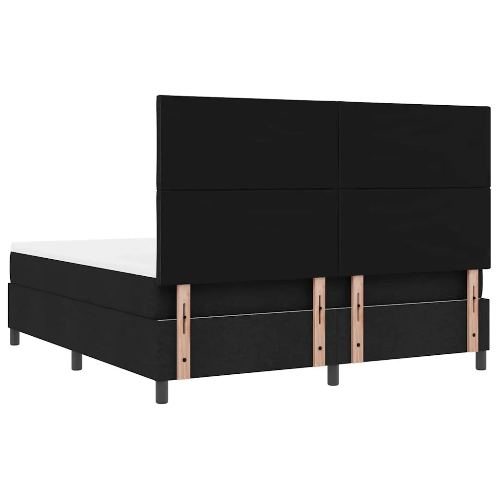 Letto a molle con testiera Nero 180 x 200 cm Tessuto 3339485