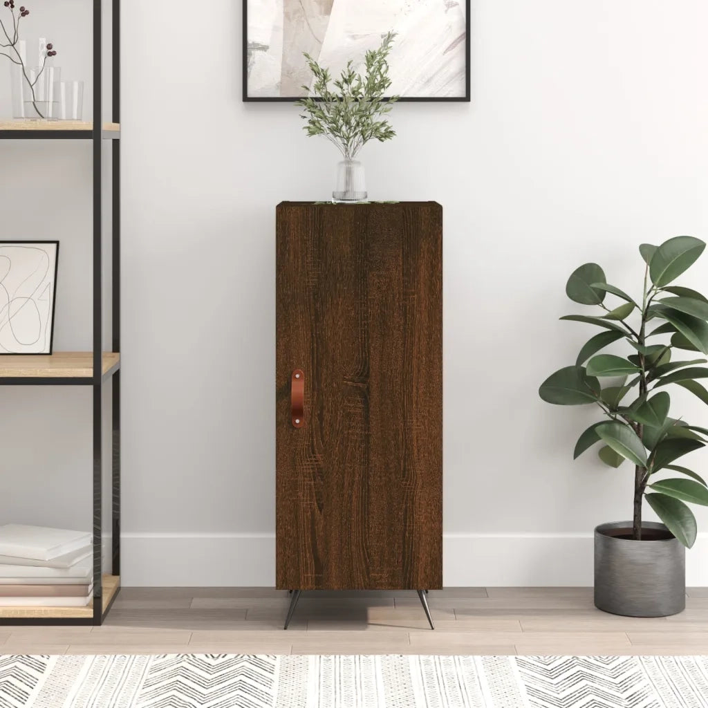 Credenza-Buffet-Armadio da cucina Rovere Marrone 34,5x34x90 cm in Legno Multistrato 421083
