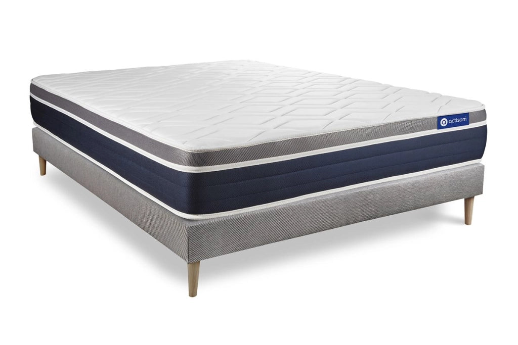 Kit rete e materasso matrimoniale Actimemo confort 180x200cm - Spessore : 26cm- memory foam - Moderatamente rigido