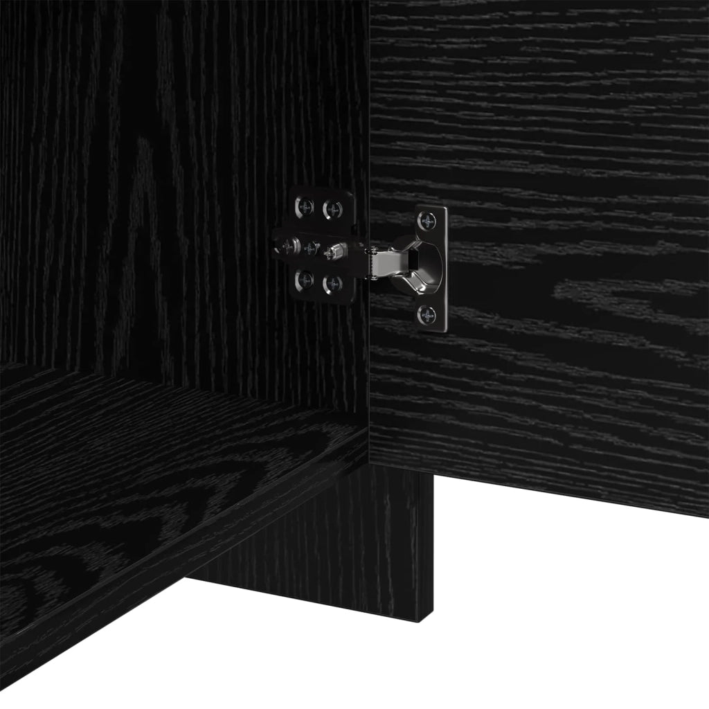 Armadio da Notte Rovere Nero 45 x 34 x 44,5 cm 875236
