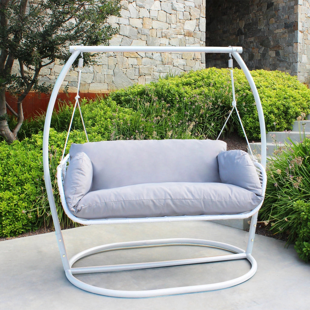 Poltrona dondolo sospesa da giardino - BRANNON