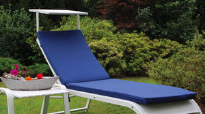 Cuscino per Lettino Prendisole da Giardino 190x57x5 cm in Dralon Allegro Blu