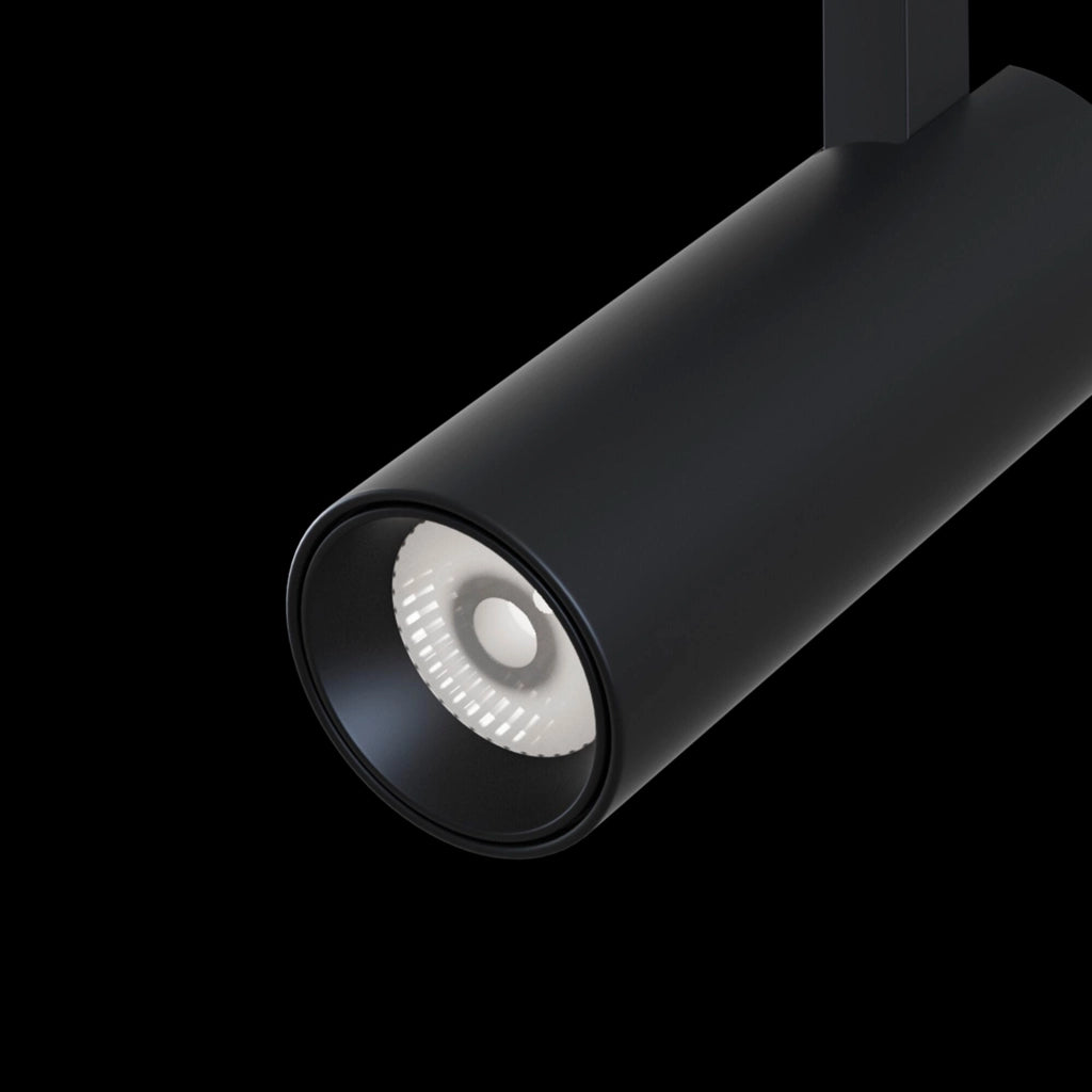 Faretto a LED per Sistema Illuminazione Binario 10W 3000K in Alluminio Focus LED  Nero