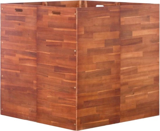 Pianta in vaso di legno di acacia altezza 100x100x100 cm