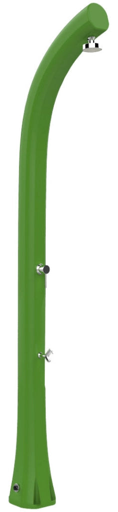 Doccia Solare da Esterno Giardino 30L Miscelatore e Lavapiedi Arkema Jolly Plus Verde Chiaro