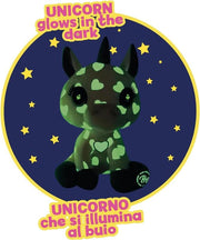BABY UNICORN - CUCCIOLI UNICORNO PELUCHE CM 40 
GLOW IN THE DARK