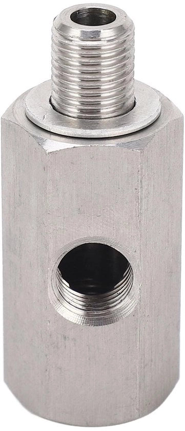 Sensore di pressione oliosa a m10x1.0 in acciaio inossidabile - adattatore universale - progettazione a secco - argento - anti-ossidativo - facile da installare - adatto per...
