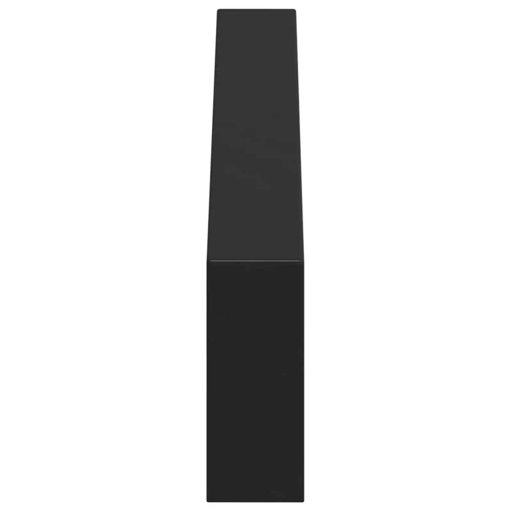 Piedini per mobili 12 pcs Nero 436 x 40,5 x 100 mm Ferro