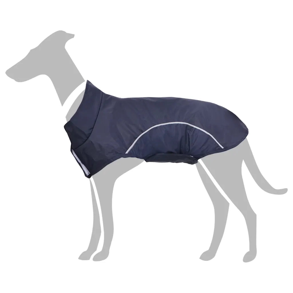 Impermeabile per Cani con Strisce Riflettenti Poliestere XS 42000297