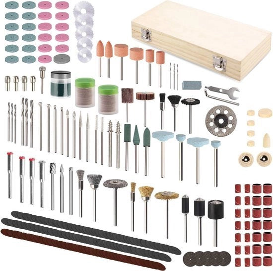Accessori multifunzione, 349 pezzi, set di accessori multifunzione per attrezzi multifunzione, accessori universali, super semplice per tagliare, affilare, lucidare, perforare e scavare.