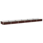 Letto rialzato da giardino Marrone 480 x 80 x 24 cm 8006520