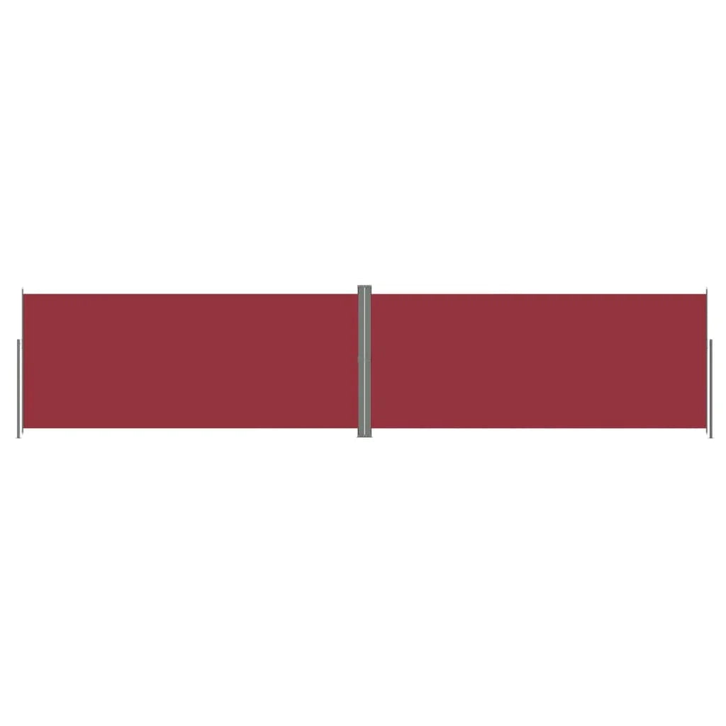 Tenda da sole laterale retrattile/schermo privacy per patio giardino terrazza balcone rosso 220 x 1000 cm 02_0007473