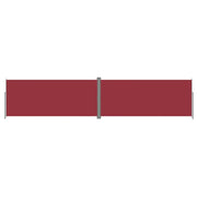 Tenda da sole laterale retrattile/schermo privacy per patio giardino terrazza balcone rosso 220 x 1000 cm 02_0007473