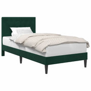Letto singolo | Letto per adulti | Struttura del letto Verde Scuro 90 x 190 cm Velluto