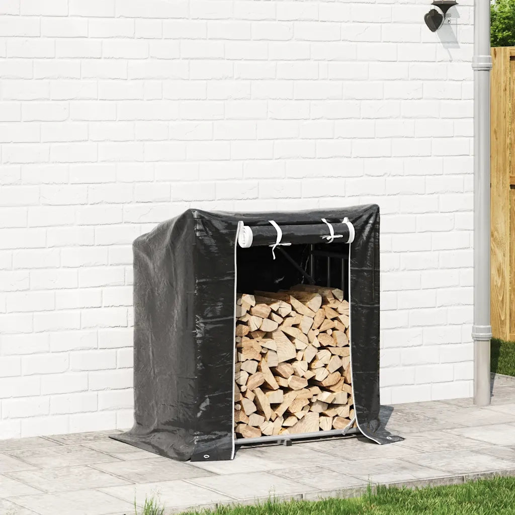 Rastrelliera per Legna con Copertura Antipioggia 101x61x110,5cm CFW3319602