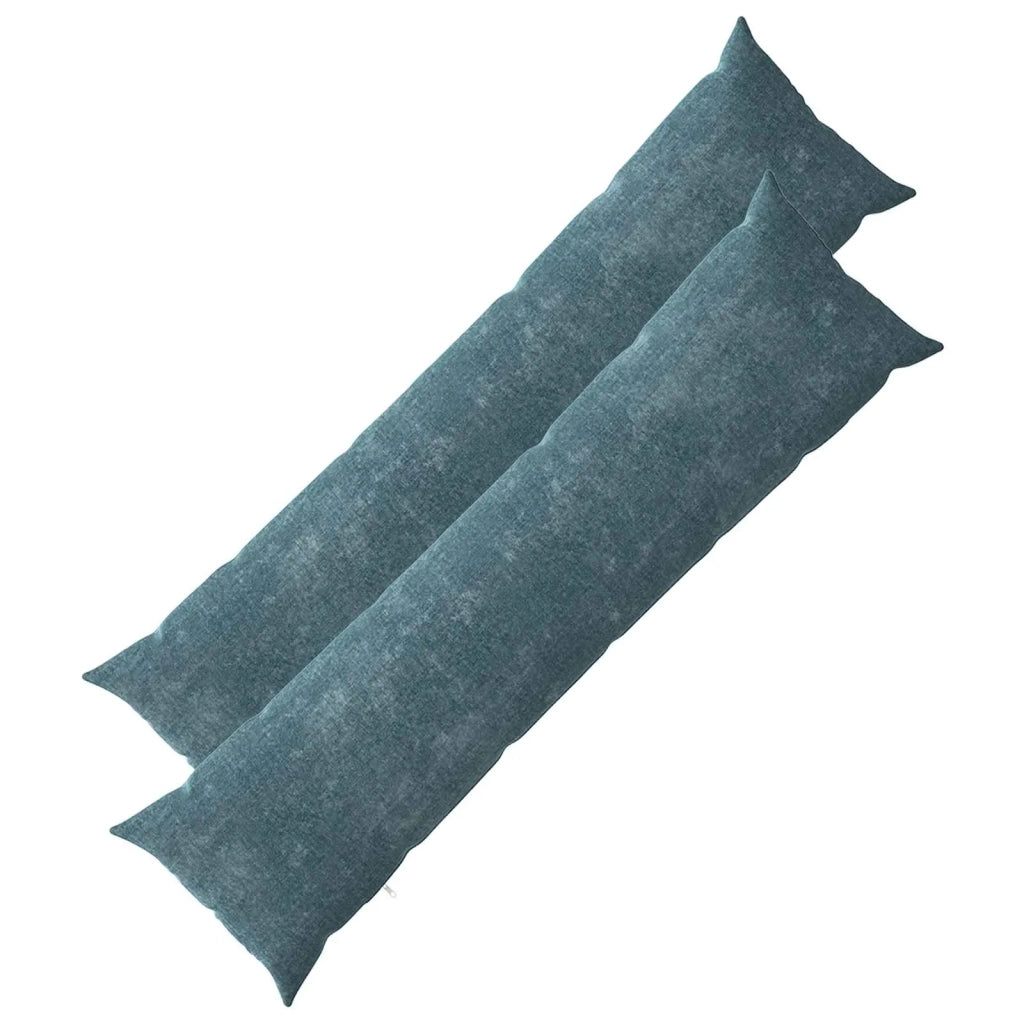 Federa 2 pcs HEERLEN Blu 40 x 145 cm Tessuto Chenille 908928