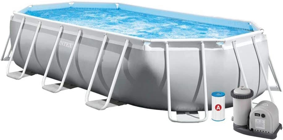 Intex 26796 Piscina Prisma Metal Frame Ovale Filtro A3 503X274X122
