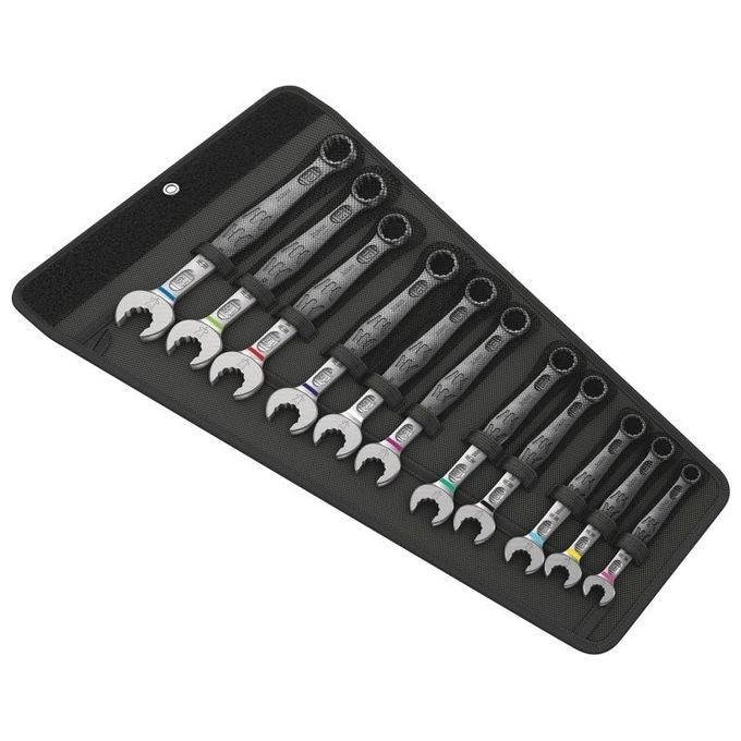 Wera 05020231001 Joker Set di chiavi combinate a corona 11 pezzi 8-19 mm con borsa pieghevole colore Nero