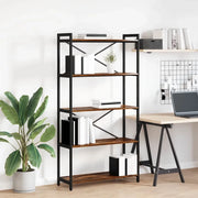 vidaXL Libreria Rovere fumo 80 x 30 x 153 cm Legno multistrato