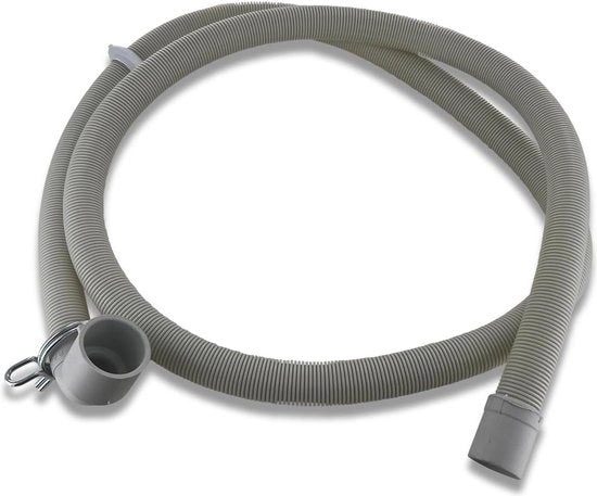 Afvoerslang universale 1,8 m, diametro 30/20 mm, adatta per lavastoviglie e lavatrice, con anello di fissaggio