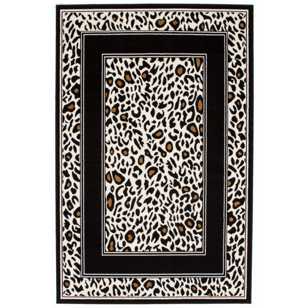 Tappeto moderno Sona a pelo corto con stampa animalier