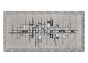 Tappeto Passatoia Cucina Corsia Retro Antiscivolo Disegno Pixel By Suardi - 55x80 - Grigio