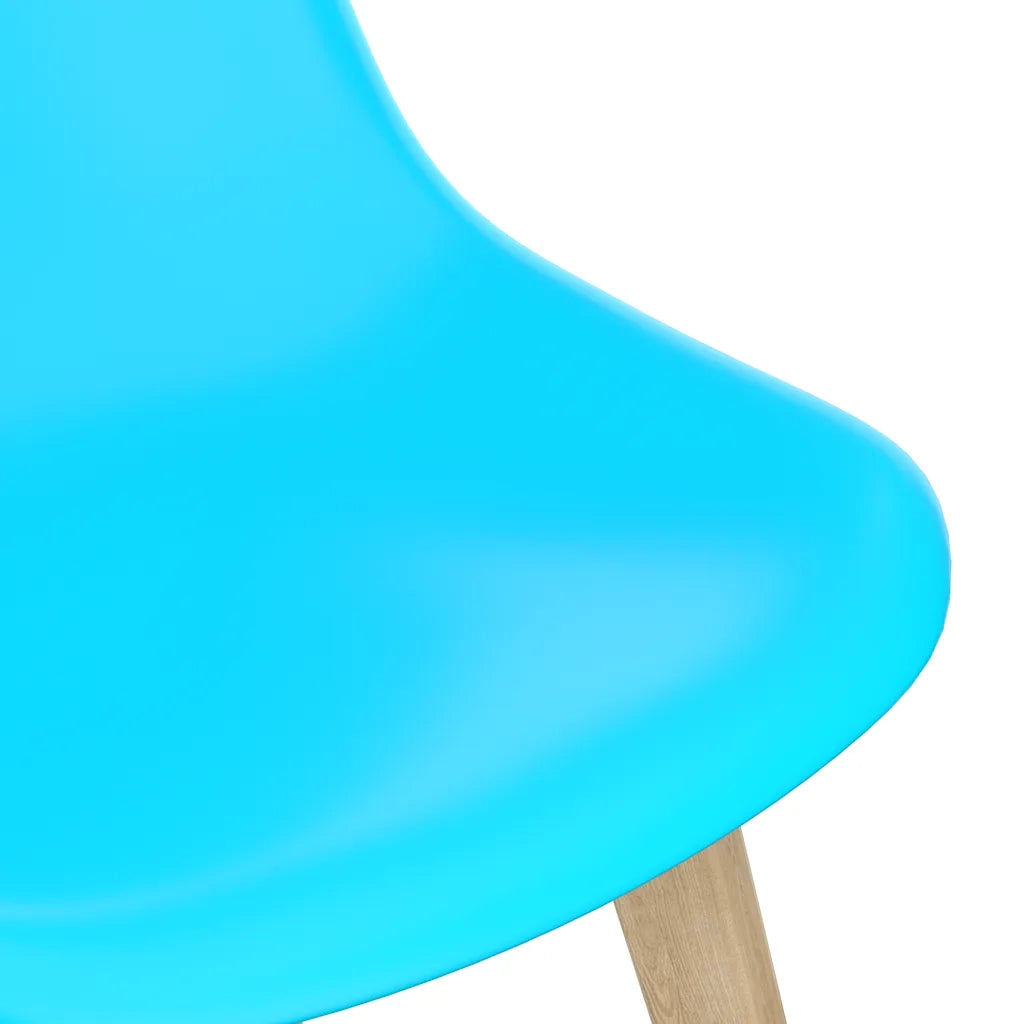 Sedie da Pranzo 4 pz Blu in Plastica cod mxl 55090