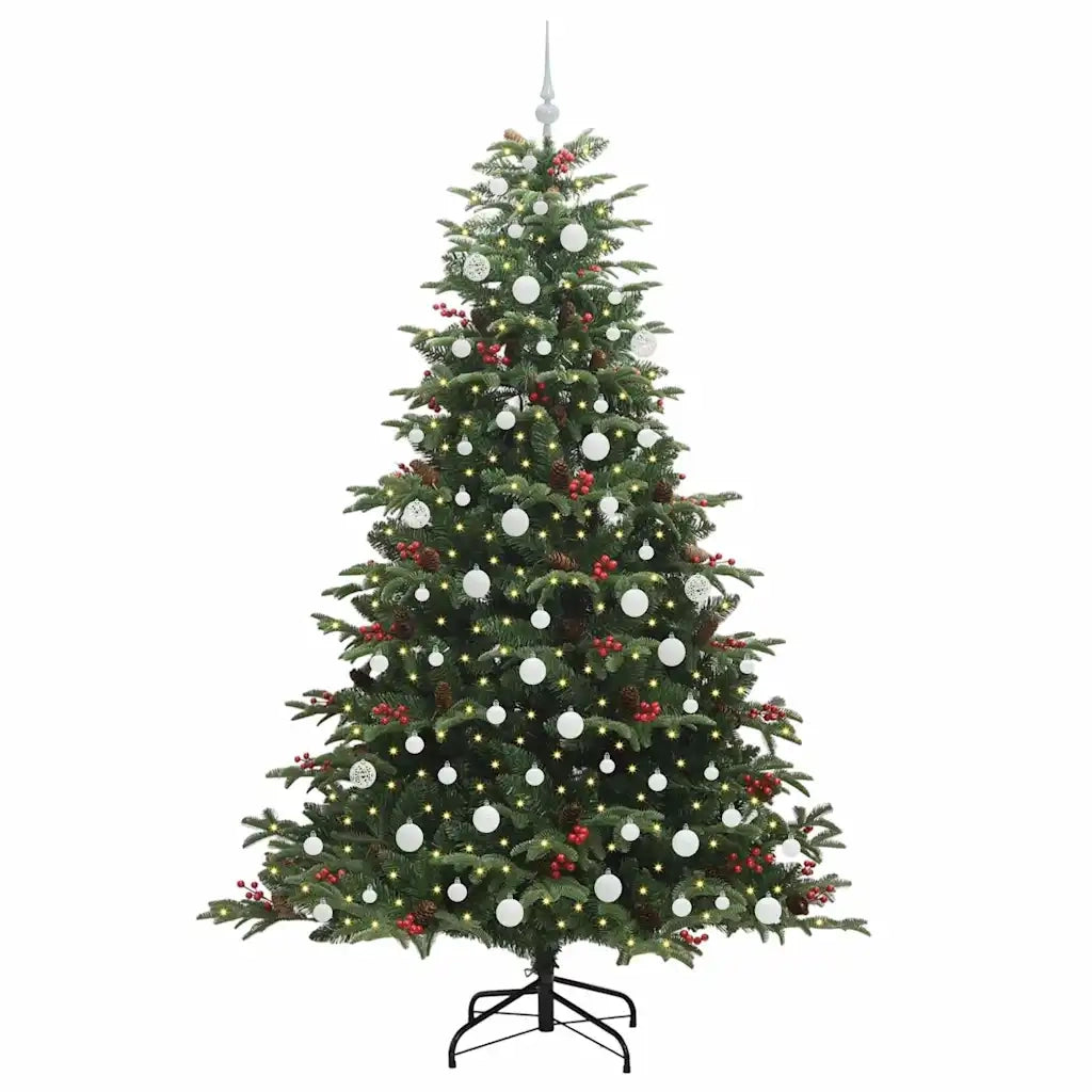 Albero di Natale | Decorazioni natalizie artificiale con 300 LED Verde 210 cm