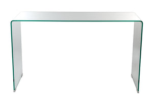 Tavolino Rettangolare in Vetro 120x40x72cm TFT Glass Trasparente