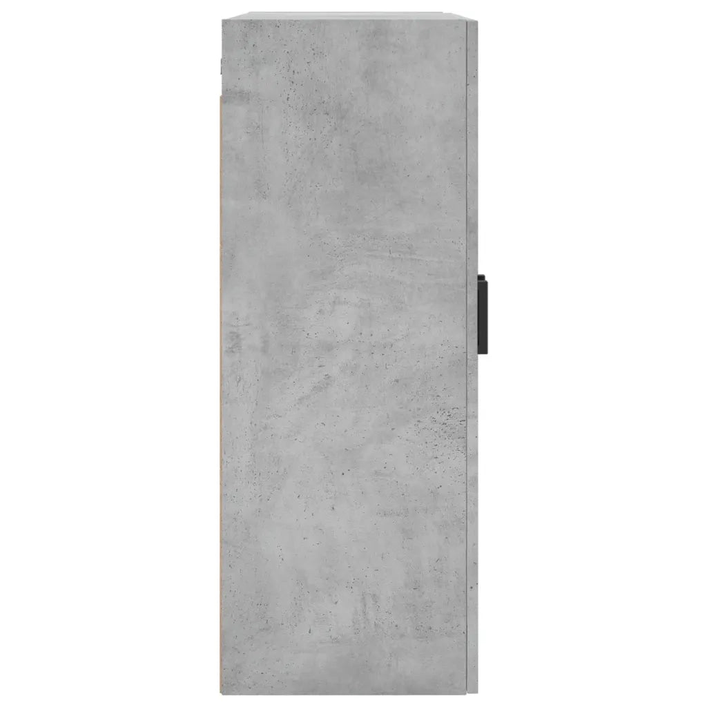 Mobile a Parete Grigio Cemento 69,5x34x90 cm 828424
