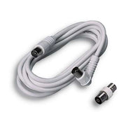 PROLUNGA COASSIALE TV + ADATTATORE FME - SPINA DRITTA + PRESA 90  ° MM 95 OHM 75 MT 3- 5 pezzi