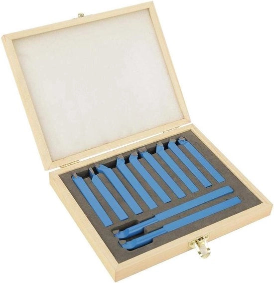 Impostatrice per tornio - Wolfraamcarbide - Alta velocità di lavorazione - 11 pezzi 8 * 8 mm - Set di utensili per tornio - Torni generali - Semi-automatici - Torni automatici
