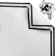 ONF3 - Papiro per Imballaggio di Fiori - Idrorepellente e Spesso - Nero-Bianco - Papiro a Cerniera - Imballo per Scatole di Regali - 20 Fogli