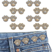 Set di clip di rinforzo per pantaloni, 8 set clip di rinforzo per pantaloni, spille regolabili per gambe, nodi di rinforzo per cintura per jeans (graffio)